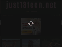 Tablet Screenshot of just18teen.net